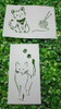 Stencil  Gatos X 4 Unidades Promocion!! 2