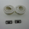 2pieces Barco Plástico Cubierta Hatch 1/2 '' Blanca 2'' Tire 3