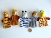 Titere Dedo Set Animales Selva Cuento Madera Juguete 7