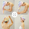 Toalla De Microfibra Para Secar El Cabello Para Mujer Turban 3