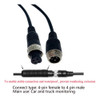 Cable De Aviacin Para Cmara De 49 Pies, 15 Pies, 4 Pines, Im 4