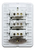 Llave De Luz Armada Jeluz Mito 3 Puntos Bastidor Blanco 1
