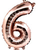 Globos Metalizados Numero Gigante  Rosa Plata - 1,06 Mts 6