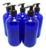 Frasco Vidrio Azul 500cc Ml Dispensador Válvula Cremera X2 0 Frasco Vidrio Azul 500cc Ml Dispensador Válvula Cremera X2 0