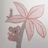 Corderos Y Hiedra Calipso Apliques De Pared  Rosa Gris Anima 1