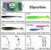 Kit Accesorios D/pesca Johncoo Cebos Suaves Varios Colores 1