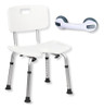 Silla De Baño Ortopédica Ancianos En Aluminio Con Agarradera 0