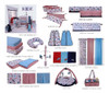 Bacati Space Crib Hojas Ajustadas (estrellas Azules) 3