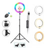 Aro Anillo Luz Led Rgb Multi Color Con Tripode 0