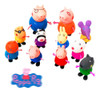 Peppa Pig Set 11 Muñecos Familia Y Amigos Articulados C/caja 1