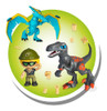 Pinypon Action Pack De 1 Figura + 2 Dinosaurios Caffaro 0