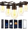 Addlon 96ft Luces De Cadena Inteligentes Para Exteriores Con 0