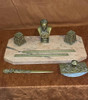 Antiguo Escritorio Marmol Y Bronce Pasteur 0