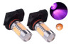 2 X Hb4 Púrpura Rosa 9006 Cob Led Niebla Carro Ligero Proyec 0