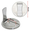 Batente Para Portas Blister Imantado Magnetico Inox Escovado 6