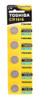 Pack X5 Pilas Toshiba Cr1616 3v Lithium Reloj Alarma Auto 0