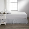 Linen Market Falda De Cama Plisada, Completa, Gris Claro 2 Linen Market Falda De Cama Plisada, Completa, Gris Claro 2