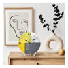 Getjonesright - Reloj De Pared Decorativo Gris Y Amarillo, . 4