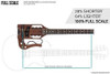 Guitarra Serie Pro Pizarra Retardadora De Nogal Color Marrón 1 Guitarra Serie Pro Pizarra Retardadora De Nogal Color Marrón 1