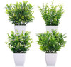 Cewor 4 Paquetes De Mini Plantas Artificiales En Macetas, Ce 0