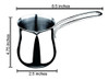 Cuisinox 12 Oz De Acero Inoxidable Turco Cezve Coffee Pot Tu 1 Cuisinox 12 Oz De Acero Inoxidable Turco Cezve Coffee Pot Tu 1