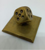 Dado De Bronce Con Base 2