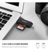 Ugreen Lector De Tarjetas Sd Portátil Usb 3.0 Dual Slot F 1