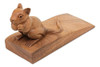 Novica Tope Para Puerta De Madera Encantador Mouse En Color 0