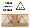 Cm Paquete De 6 Hojas Magic Ball Rack Pro Triangle 2