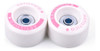 8x Ruedas Blancas Para Patin Artistico Pvc Con Rulemanes 3
