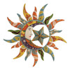 Deco 79 Metal Sun And Moon Decoración De Pared Interior Al A 0