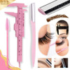 Combo X3 Cejas Microblading Calibre Cepillo Perfilador 1