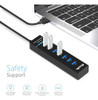 Concentrador Usb 3.0 De 7 Puertos, Divisor De Concentrador U 2