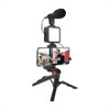 Kit Blog Streaming Tripode Iluminador Luz Led Microfono Vlog 0