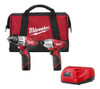 Taladro Atornillador Milwaukee 12 Volt Litio-ion Kit Combo 2