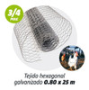 Tejido Malla Hexagonal Galv. 3/4' X 0.80 Mt. X 25 Mts Kroner 0