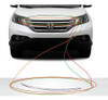 Moldura Superior Parrilla Honda Crv 2012 En Adelante Cromada 0