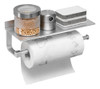 Portarrollo De Cocina Con Estante Besy - Plata 0