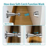 Tope De Puerta Magnetico De Cierre Suave/acero Inox. Pack 1 2