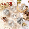 12 Bolas De Navidad Ps Xmasexp - 3 Diseños Gris Diamante 7cm 2