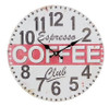 Reloj De Pared Fina 30cm Con Cafetería Apenado Se Desvaneció 1