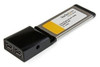 Startechcom 2 Port Expresscard 1394b Tarjeta De Adaptador Pa 0