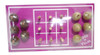 Tabuleiro Jogo Da Velha Madeira Natural Roxo 1