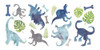 Vinilo Decorativo Pared [7qgb43hy] Dinosaurios 1