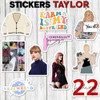 Stickers Taylor Swift The Eras Tour 15 Unidades 4x4 Cm Pvc 2