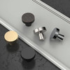 10 Tiradores Pomos Redondos Para Muebles-negro Matte 1