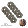 10pcs 3/4  Brida Maleable Roscado Tubo Hierro Guarniciones P 1