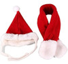 Visky Pet Dog Christmas Costume Perro Santa Hat Con Bufanda 5 Visky Pet Dog Christmas Costume Perro Santa Hat Con Bufanda 5