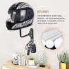 Soporte Pared Casco Motocicleta Bici Campera Chaqueta Negro 6
