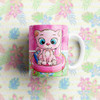 Kit Plantillas Tazas Gatitos Hawaii Kawaii Gatos Infantiles 1